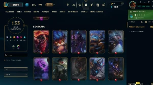 Continha Massa Full Champ, LvL 537, 133 Skins, 2 Ultimate - League of Legends LOL