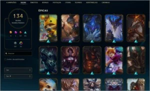 Conta D3 All champs 134 skins - League of Legends LOL
