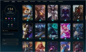 Conta D3 All champs 134 skins - League of Legends LOL