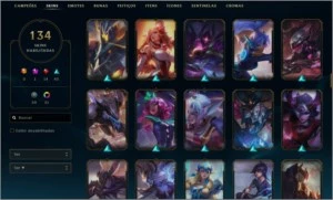 Conta D3 All champs 134 skins - League of Legends LOL