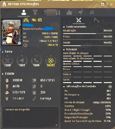 Promoçâo Conta Black Desert 846 GS