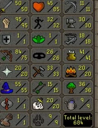 Vendendo pure str 95, tenho mais de 40 vendas - Runescape RS