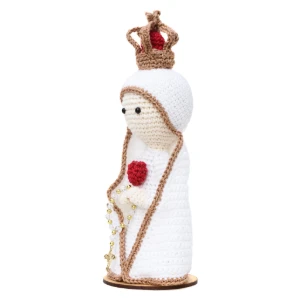 Nossa Senhora de Fátima Grande em Amigurumi - Artesanato e Personalizados