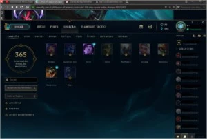 Conta LoL league of legends 117 champions e 118 skins