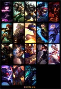 ouro 4, 5pag de runas, 15k ip, faltando 18 champ - League of Legends LOL