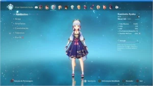 Conta ar34 Ayaka, Zhongli, Jean, Mona++ - Genshin Impact
