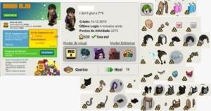 Conta Habbo com Cachecol Oversize