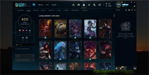 Conta LoL Lv 218 Ex Diamante 400 Skins - 3000 Gastos - - League of Legends