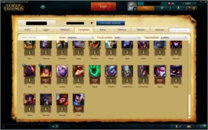 Conta League Of Legends Prata 1 + 14 skins Otimo mmr LOL