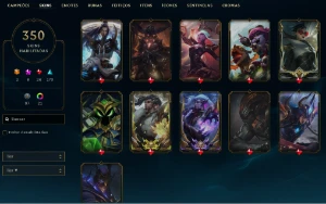 Conta desde 2018, 350 skins - League of Legends LOL