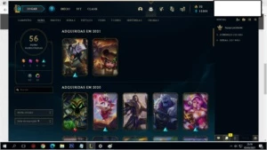 CONTA GOLD 4 COM 11K DE EA E 2200 DE ESSÊ LARANJA 56 CHAVES - League of Legends LOL