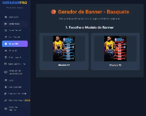 Gerador Banner Pro - Futebol, ufc, nba - Plano Mensal - Outros