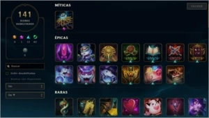 Conta League of Legends Gold (97 Skins;112 Ícones;12 Wards) LOL