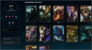 Conta League of Legends Gold (97 Skins;112 Ícones;12 Wards) LOL