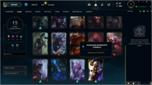 Conta de lol com varias skins e bom mmr prata - League of Legends