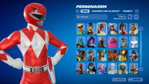 Conta Fortnite | 73 Skins | Red Ranger | Entrega automática!