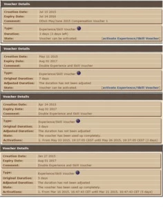 VENDO ACCOUNT com 4 VOUCHER - Tibia