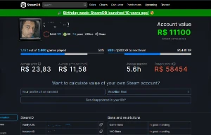 Conta Steam Pessoal 2.300 Jogos 8 Anos Lvl 122 Sem Vac