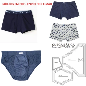 Kit Molde Cuecas Infantil Molde Completo para o Homem - Others