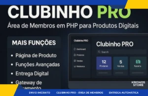 CLUBINHO PRO – Sistema de Área de Membros em PHP