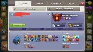 Conta clash of clans CV12 recente