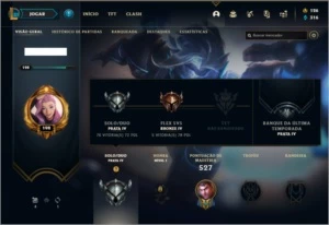 Conta prata 4 com TODOS os champs e 137 skins - League of Legends LOL