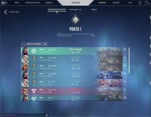 CONTA SMURF PRATA 1 VALORANT