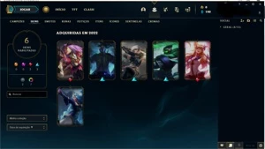 Conta com 2 skin léndaria - League of Legends LOL