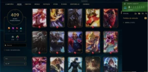 Conta League of legends 409 skins, Todos os Campeões!! LOL