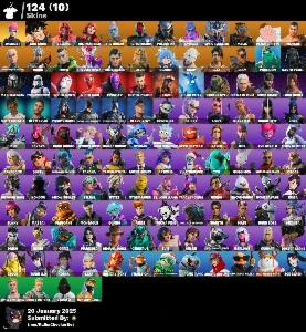 Conta Fa, Wildcat, 124 Skins, Neymar,Lara Croft E Etc... - Fortnite