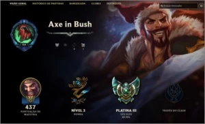 Conta LoL - Platina - League of Legends