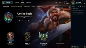 Conta LoL - Platina - League of Legends