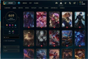 conta lol gold 469 skins - League of Legends