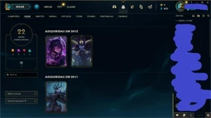 Conta Kayle Juíza e Annie Gótica - League of Legends LOL
