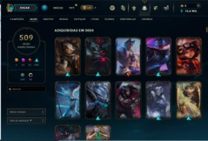 Conta Lol Nível 669 Todos Os Campeões, 509 Skins, 322 Ícones - League of Legends