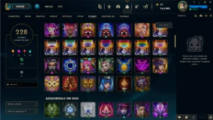 Conta do lol - Lvl 331 - 317 skins - 12 míticas 4 ultimates - League of Legends