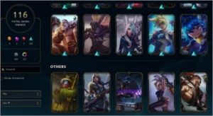 CONTA DE 2012 MMR DE MESTRE 116 SKINS MÍSTICA E LENDÁRIAS 11 - League of Legends LOL