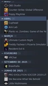 Conta Steam com mais de 400 Reais em Jogos - Outros