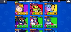 Conta Com 3 Personagens Full Buffies / Sirius / Dsbq Kaze - Brawl Stars