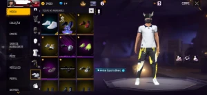 Free Fire//Conta Com Angelical//Coelhão Galático//Minato