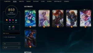 melhor Conta do lol com varias Skins + brinde - League of Legends