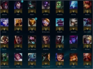 Vendo conta lvl 30, 102 campões, 65 skins - League of Legends LOL