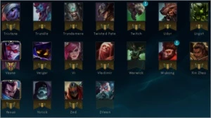 Vendo conta lvl 30, 102 campões, 65 skins - League of Legends LOL
