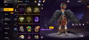 🔥 Conta Ff: Rei Do Deserto + Neolítico + Fênix Azul🔥 - Free Fire