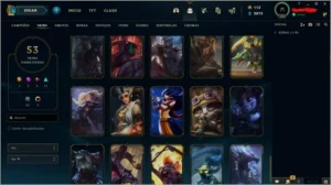 CONTA LOL 50+ SKINS PLATINA 1 - League of Legends