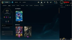 CONTA LOL 50+ SKINS PLATINA 1 - League of Legends