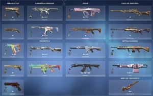 CONTA VALORANT PLATINA 2 VÁRIAS SKINS