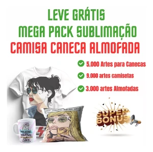 Pack 1000 Artes Animes Para Sublimação Serigrafia Vinil - Serviços Digitais