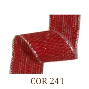 Fita de Juta 3210 Borda Prata 10 mm - Rolo 10 Metros - Artesanato e Personalizados