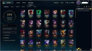 Conta 190 skins Terminou D4 MAs net lixo perdeu borda - League of Legends LOL